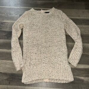 Kaisely Back Zipper Sweater- Hi/Low hem. Medium